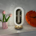 Best Selling Bedroom Decorative Luxury Ellipse Desk Lamp Rechargeable Crystal Led Night Light