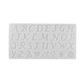 Early Riser DIY English Alphabet Letter Crystal Epoxy Resin Silicone Mold Fashion Jewelry Sets Keychain Pendants Mirror Moulds