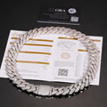 Luxury Cubana Fine Jewelry 20 mm 925 Sterling Silver Gold Plated Custom Moissanite Iced Out Miami Cuban Link Chain Necklace