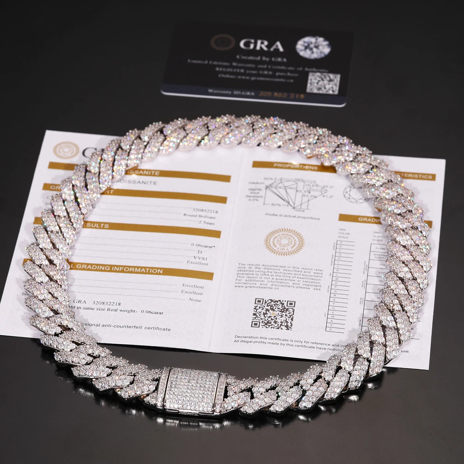 Luxury Cubana Fine Jewelry 20 mm 925 Sterling Silver Gold Plated Custom Moissanite Iced Out Miami Cuban Link Chain Necklace