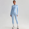 Women's High Waist Fitness Leggings and Jacket Set Stretchy Quick Dry Compression with Front Zipper Breathable Yoga Gear