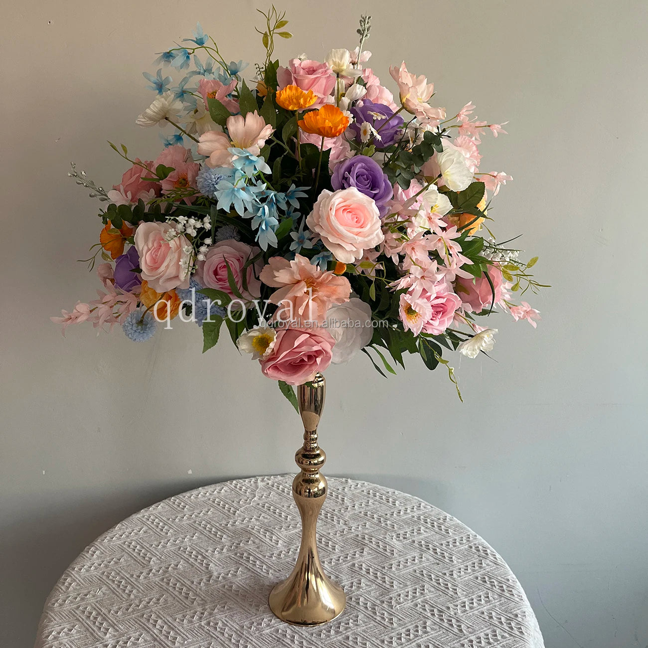 40cm Large Artificial Wedding Rose Arrangement in Pink White Red for Christmas New Year Wedding Decoration Ball Centerpiece
