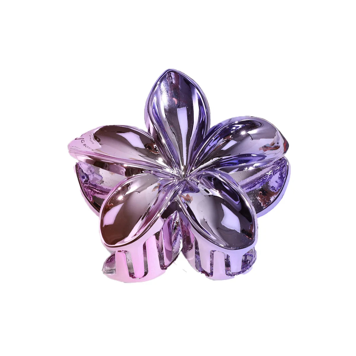 Cross-border Hot Sales New Fashion Personality Gradient Laser Light Lily Grab Everything Commute Hairpin Hair Accessories