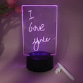 Style Promotional Oem 3d Night Light Base Led Lamp Sign Acrylic Dry Erase Board with Light
