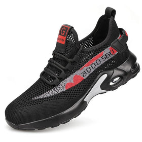 Guyisa Fashion Popular PU Sole Light Breathable Safety Shoes Sports Wear Resistant Work Shoes