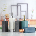 Custom Printing 350ml Matte Black White Round square Empty Cosmetic Glass Shampoo Pump Lotion Bottle
