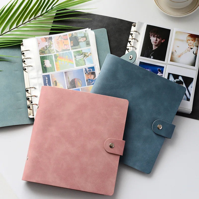 PU Leather Photo Album Sleeve Luxury Photocards Holder Durable Photo Protector Decor