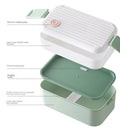 Hot Selling Latest Portable School Lunch Box Tableware Set Eco-Friendly Divided Bento Food Stylish Thermos Preserves Freshness