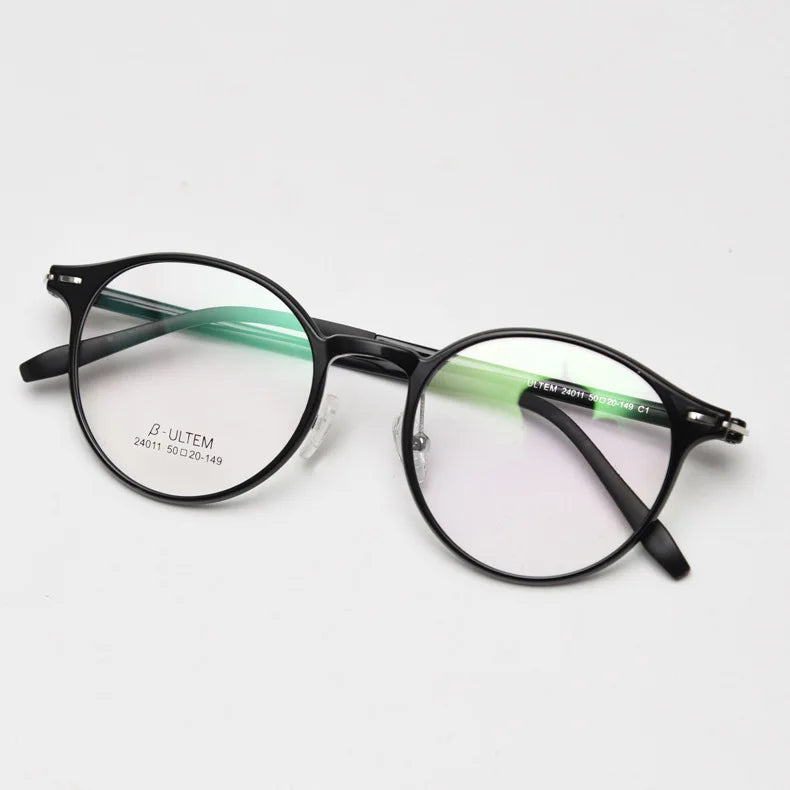 2025 Pure Titanium ROUND Glasses Frame Men's Pilot Style Prescription Eyeglasses Optical Blue Light Spectacle