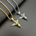 Competitive Price 18K Gold Plated Stainless Jewelry Little Angel Pendant