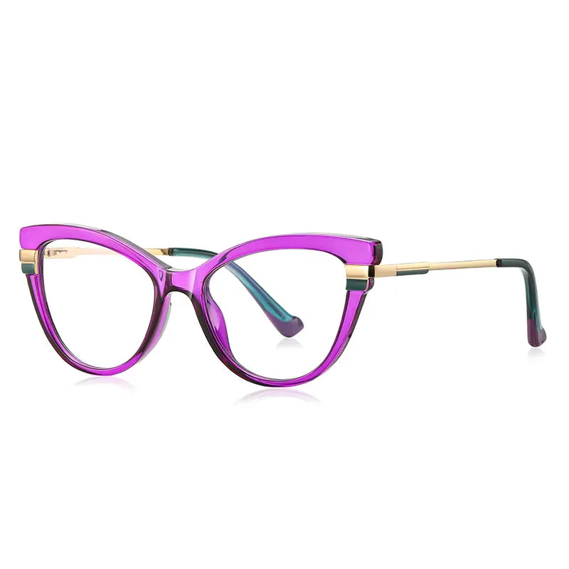 Hot Selling Women Cat Eye Computer Eyeglass Anti Blue Light Glasses Eyewear Eyeglass Frames for Women