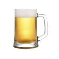 Gift Household Large Capacity Thickened Draft Beer Stein Engraved Logo with Handle Hand Blown European Style