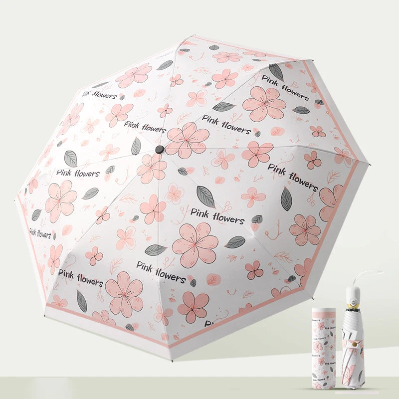 Factory Hot Selling Retail Price UV Sun and Rain Folding Fashion Fully Automatic Travel Umbrella