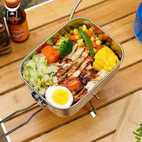 Eco Friendly Modern Camping 304 Food Container Outdoor Camping Gift Set