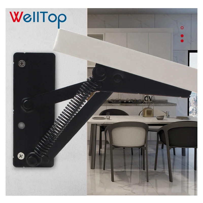 06.120 Couch Accessories Corner Bench Hidden Folding Sofa Bed Mechanism Shelf Bracket Spring Hinge Bed Lifting Mechanism