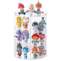 360 Degree Rotation Plastic Toy Organizer Storage Box Makeup Storage Display Stand Spinning Rack for Toys Figures Storage Holder