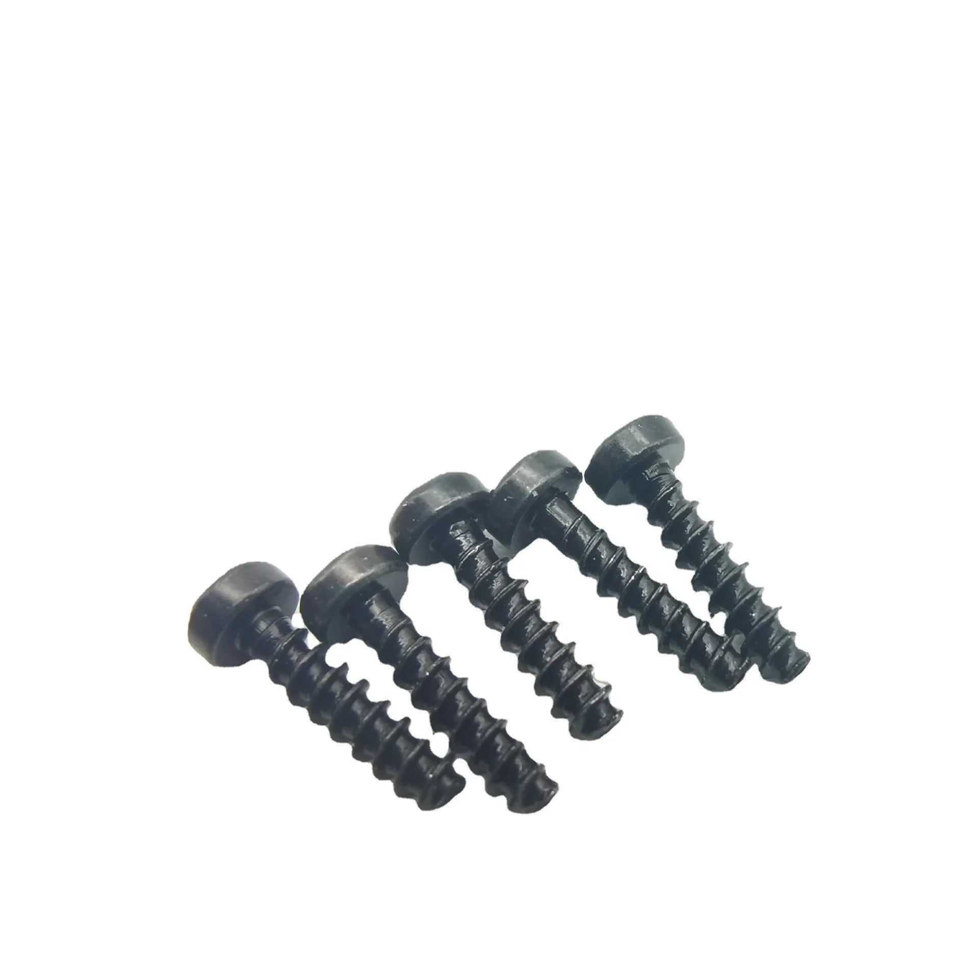 Steel Pan Head Black Zinc Plated Cylindrical Torx Self-Tapping Screws Anti-Disassembly Micro Flat Tail Screws Metric System