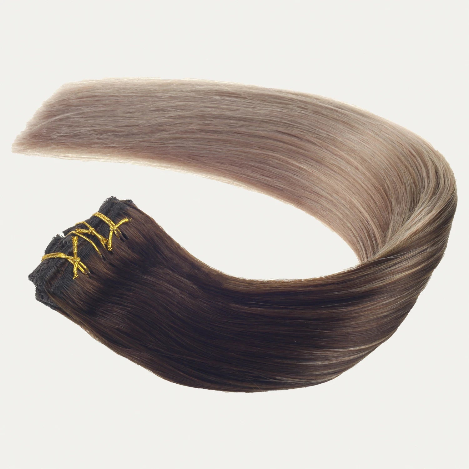 100% Premium Human Hair Top Quality Human Hair Clip Ins Double Drawn Lace Clip in Hair Extensions