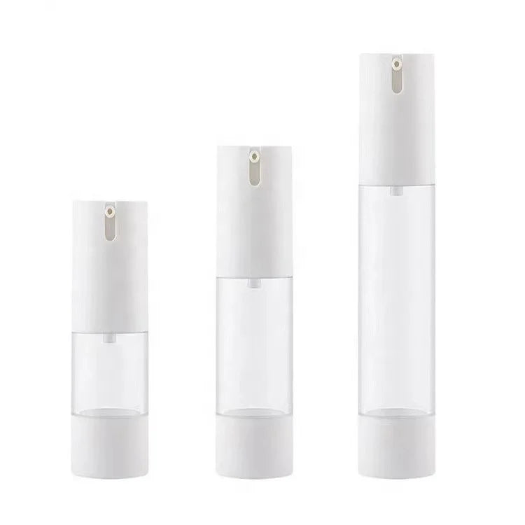 White PP Pump Bottle 15ml/30ml/50ml/80ml/100ml/120ml/150ml/Custom Loose Powder Shampoo Blush Wigs Lotion False Eyelashes