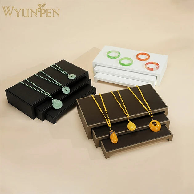 WYP Customized 3-Tiered Jewelry Display Rack for Bracelets Necklaces Pendant Displays Durable Jewelry Container Stand