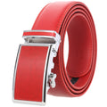 LY36-00008-1 Automatic Buckle Belt Wholesale Belts Factory Genuine Leather for Men Black Business Red White Light Cow Blue Item
