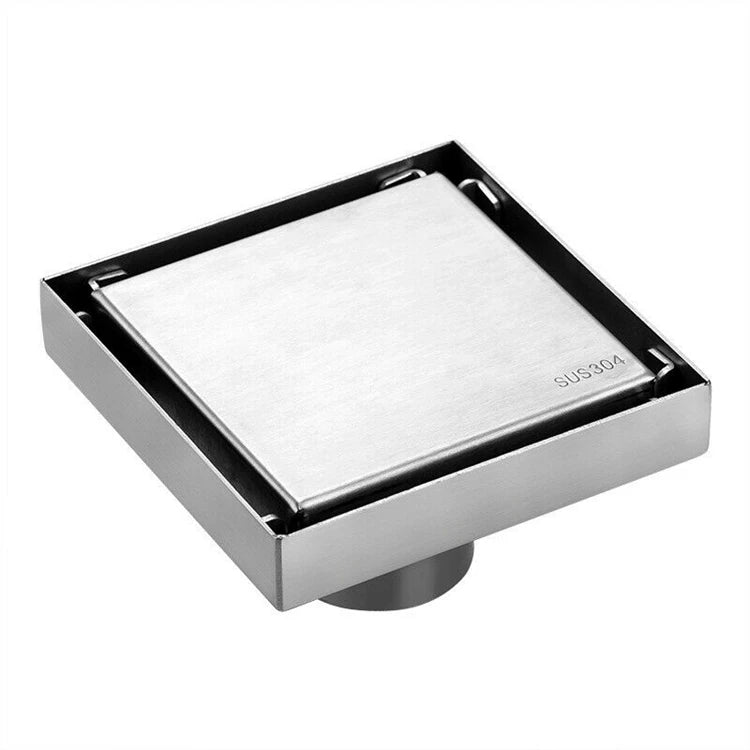 HF 304 Stainless Steel Bathroom Square Tile Insert Floor Trap Invisible Shower Drainer Floor Drain
