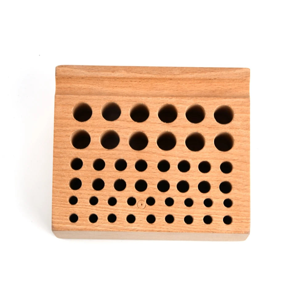 High Quality Professional Watch Repair Tools 46-Hole Wooden Frame Spaces for Screwdriver Tweezers for Mechanical Watches