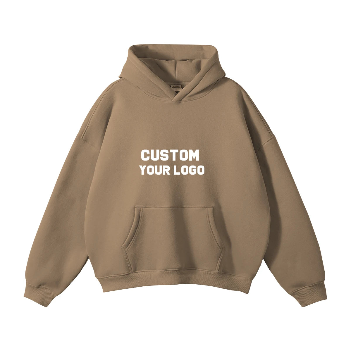 Custom Heavyweight Solid Color Oversized Hoodies No Strings Thick Heavy Plain 380gsm Cotton Blank Hoodie