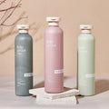 Plastic Refillable Scrub Shower Gel & Shampoo Bottle Pump Sprayer Custom Pink/Blue/Yellow Cosmetic Packaging PET Wholesale