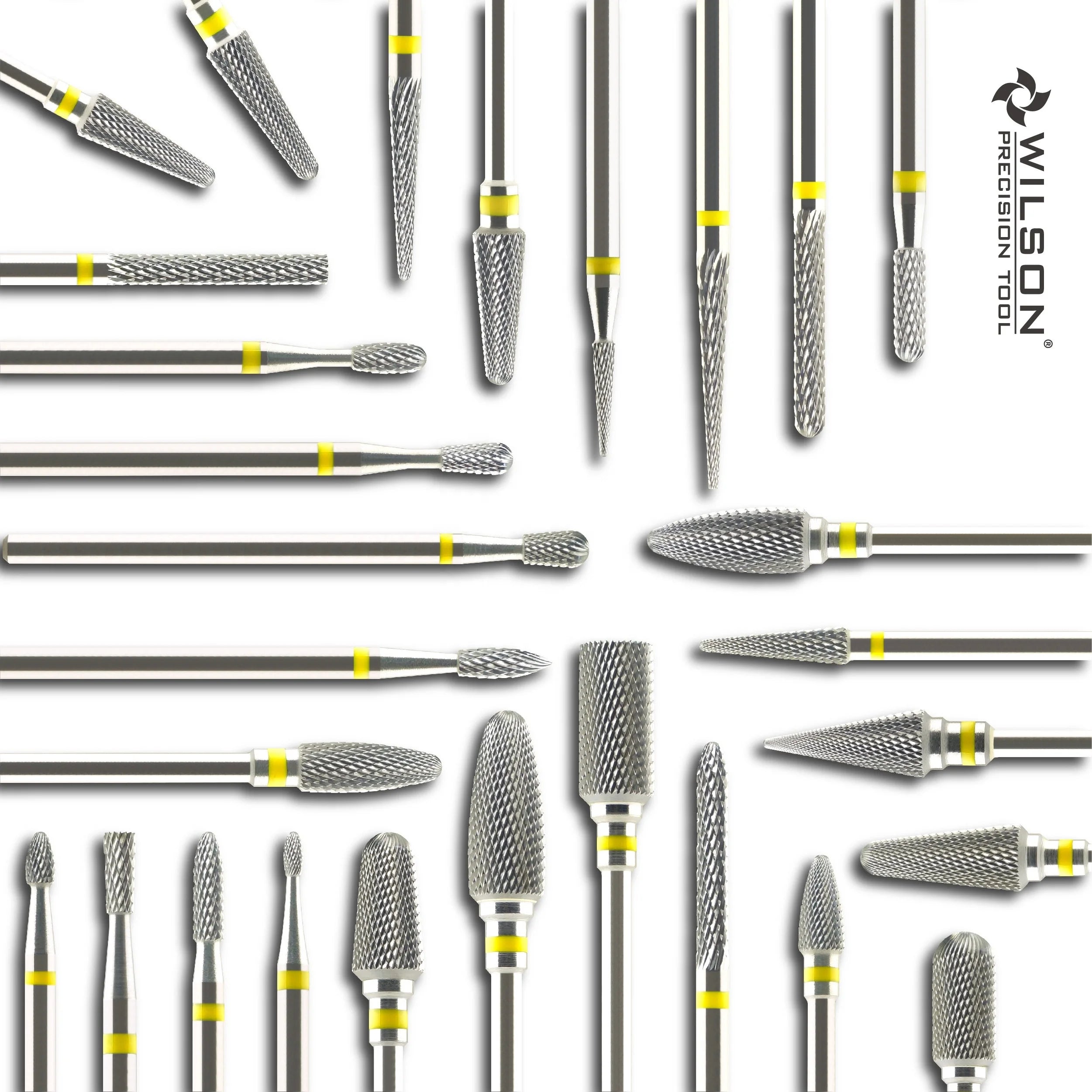 2.3mm/2.9mm/4.0mm Tungsten Carbide Burs-Cross Cut for Trimming Metal WILSON PRECISION TOOL Manufacturing Good Quality CNC Tools