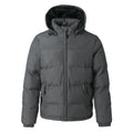 Manufacturer China Hooded Padded Jacket Grey Quilted Puffer Coat