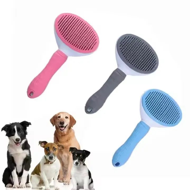 Pet Slicker Brush Dog Cat Grooming Shedding Brush Stainless Steel Massaging Tool Cleaning Comb
