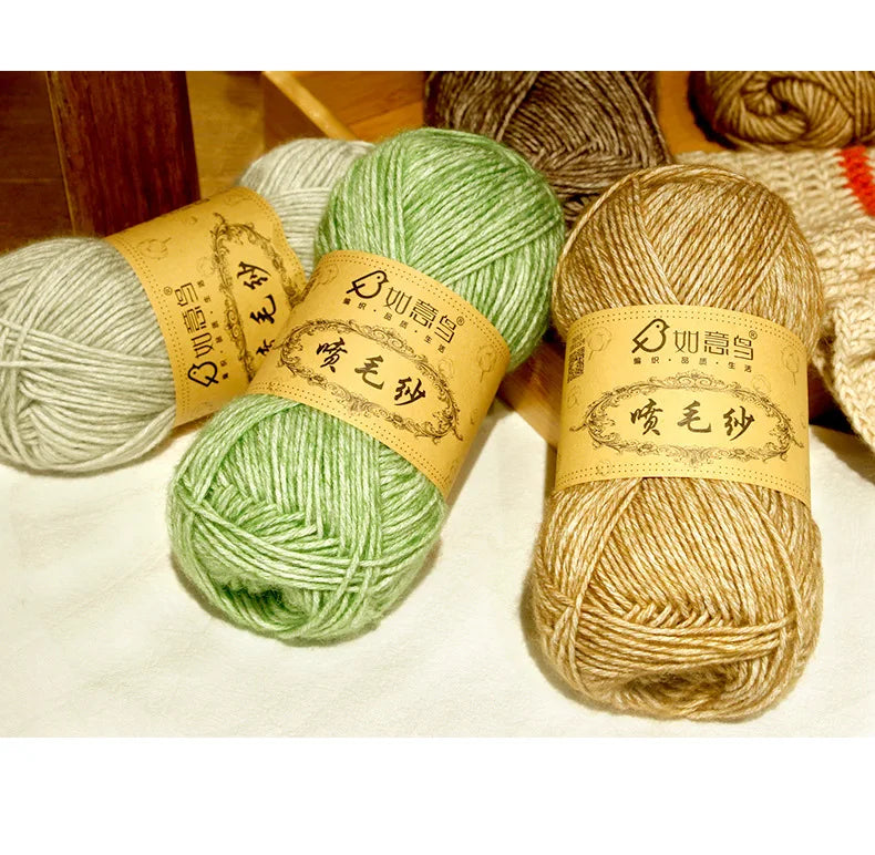 Wholesale Hand Crochet Fancy Yarn 50g/130m for DIY Sweater Yarn