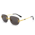 Aochi Wholesale Classic Sunglasses Without Frame Fashion Metal Luxury Polarized Sunglasses for Men and Women