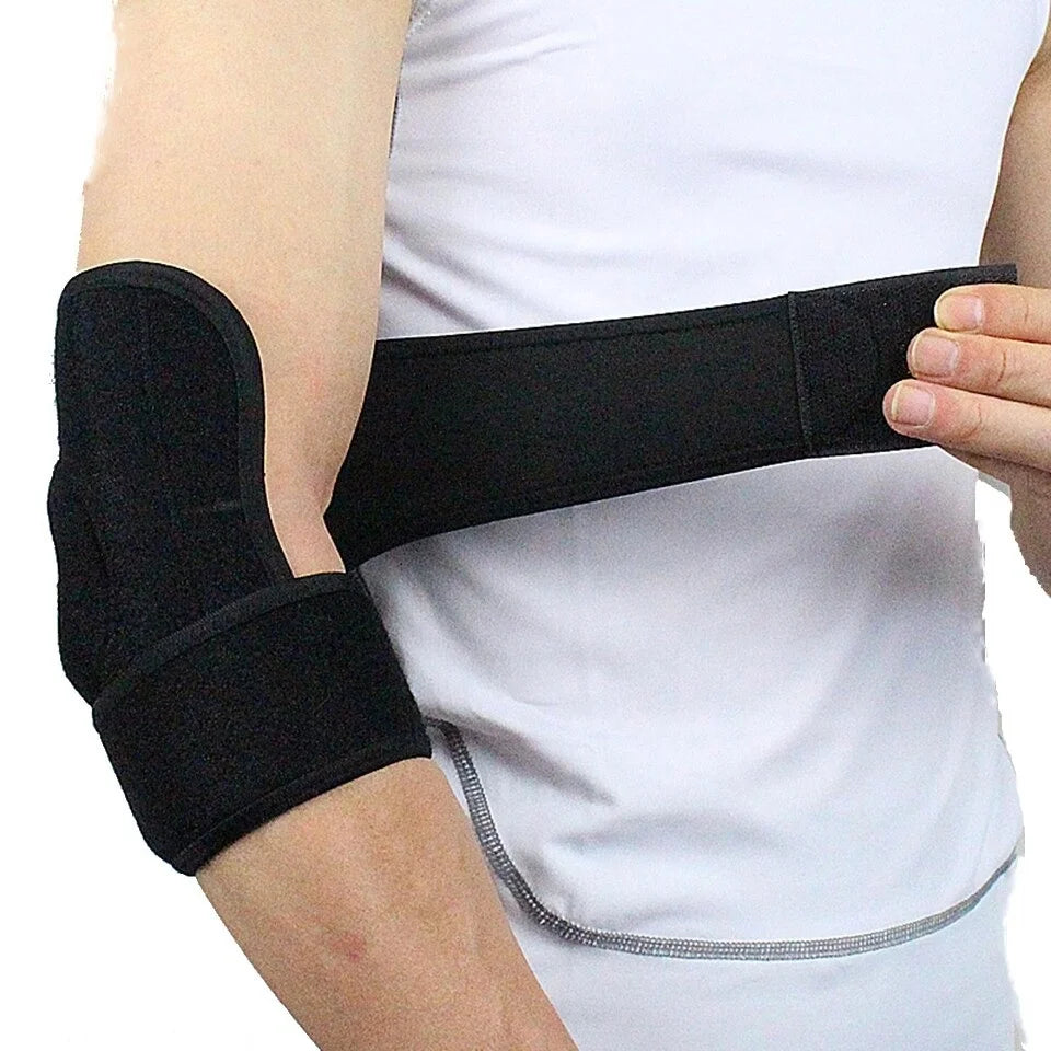 Black SBR Neoprene Strong Support Elbow Wrap Braces for Elbow Compression Sports Protection