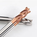 MDBT HRC55 Solid Carbide End Mill Tungsten Steel End Mill CNC Tools with TiSiN Coated Metal Square Milling Cutter Router Bits