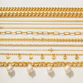 Dainty 18k Gold Plated Stainless Steel Simple Jewelry Gift Waterproof  Chain Cross Double Layer Daity Anklet for Women