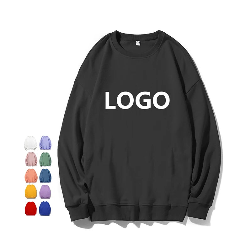 Blank Crewneck Oversize Sweat Shirts Black Men Sweatshirt Unisex Clothing Manufacturers Custom Sweatshirt Plus