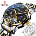 CHENXI New Mens Mechanical Watches Top Brand Stainless Steel Automatic Watch Men Waterproof Luminous Business Wristwatch