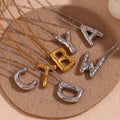 Dreamshow Party Jewelry Bubble Letter Necklace Gold Plated Stainless Steel Women Jewelry Set