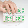Latest Hot Selling Felice Brand 2D Green Leaves Happy St. Patrick's Day Art Decorations Non-toxic Easy Apply 100% Real Stickers