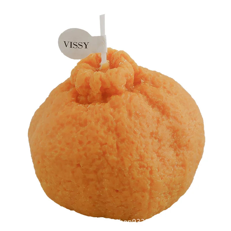 Hot Selling Simulation Fruit Ugly Orange Scented CandleCreative Paraffin Wax Cute Aromatherapy Handmade Diy Candle