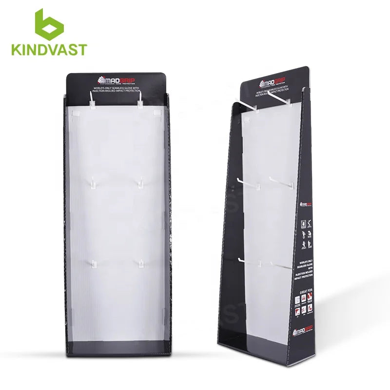 Custom Retail Easy Assembly Cdu Hooks Cardboard Counter Display Cardboard Display Stand