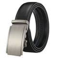 LQbelt Men's Leather Belt Male Cowhide Automatic Buckle Belts Leather Ratchet Waistband Wholesale Factory