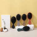 Mini Portable Travel Cushion Detangler Brush Scalp Massager Comb Hair Extension Brush Kids Nylon Boar Bristle Detangling Brush