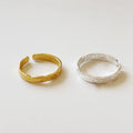 Fine Jewelry Rings Open Adjustable Geometric 18k Gold Plated 925 Sterling Silver Irregular Rings for Men Women