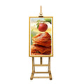 NEW Innovative Wood Frame Indoor Floor Standing 49 Inch LCD Advertising Display Screen for Restaurants Barshotels Decoration