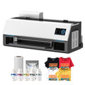 A3 DTF Printer for T-shirts and Clothing 33cm Textile Printing Machine with White Ink Recirculation and Mixing for DIY Clothing