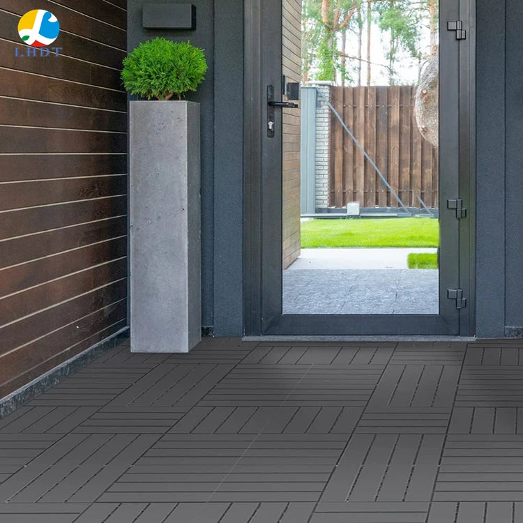 Plastic Interlocking Outdoor Backyard Ground Decking Flooring Tiles