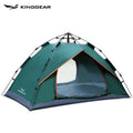 AG KingGear New Arrive 1-2 Person Cheap 170T Polyester Fabric with Silver Coating Automatic Popup Tent